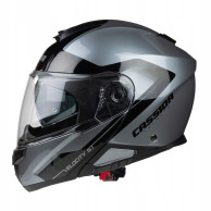 Cassida Klapphelm Velocity ST 2.1 (SILVER TITAN/Fekete)