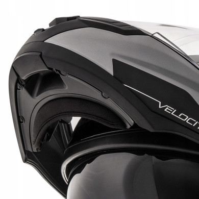 Cassida Klapphelm Velocity ST 2.1 (SILVER TITANIUM/SCHWARZ)