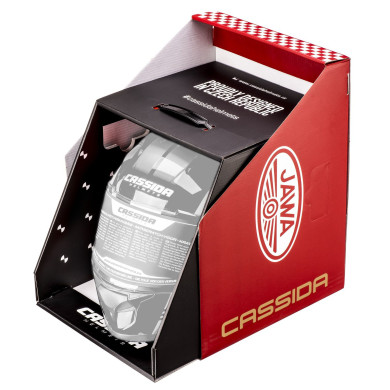 Cassida Fibre JAWA Sport (BLACK/SILVER/RED)