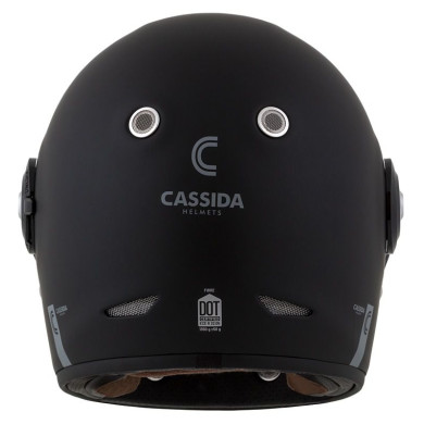 Cassida Fibre - Retro Integralhelm aus Glasfaser, ECE 22.06
