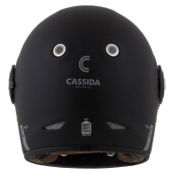 Cassida Fibre - Retro Integralhelm aus Glasfaser, ECE 22.06