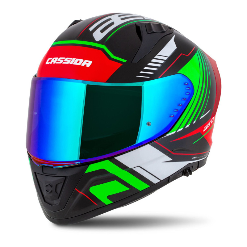 Cassida Aero DROM (čierna perleť/červená/zelená/biela)