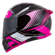 Kask Motocyklowy Cassida Aero Drome (czarna perła/róż/biały)