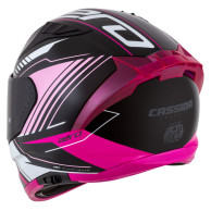 Kask Motocyklowy Cassida Aero Drome (czarna perła/róż/biały)