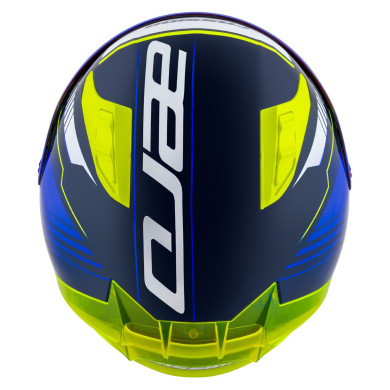 Kask Motocyklowy Cassida Aero Drome (niebieski/fluo żółty/jasnoniebieski/biały)