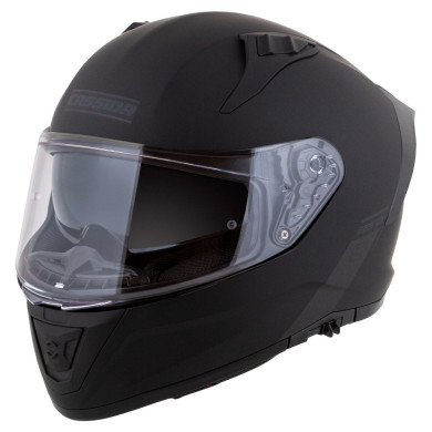Cassida Aero Solid czarny mat – kask integralny ECE 22.06 + 2 szyby