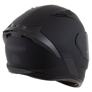 Cassida Aero Solid black matte - ECE 22.06 integral helmet + 2 visors