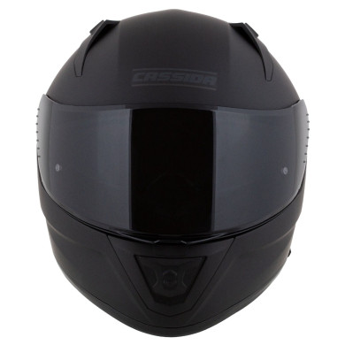 Cassida Aero Solid Schwarz Matt - Integralhelm ECE 22.06 + 2 Visiere