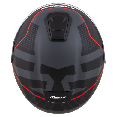 Cassida Modulo 2.1 Profile czarny mat szary czerwony - kask szczękowy