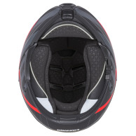 Cassida Modulo 2.1 Profile czarny mat szary czerwony - kask szczękowy