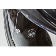 Cassida Modulo 2.1 Profil schwarz matt grau rot - Kinnriemenhelm