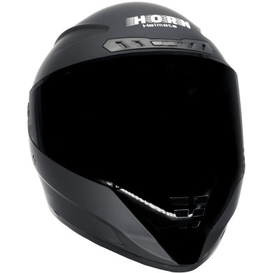 Motorradhelm HORN 838 mit schwarzem Visier ECE 22.06 Blende Intercom Pinlock