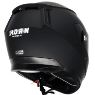 Motorcycle helmet HORN 838 black visor ECE 22.06 intercom Pinlock