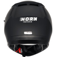 Motorcycle helmet HORN 838 black visor ECE 22.06 intercom Pinlock