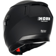 Motorcycle helmet HORN 838 black visor ECE 22.06 intercom Pinlock