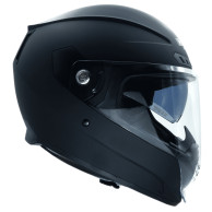 Motocyklová přilba HORN 838 s černým výškou nastavitelným štítem ECE 22.06, s integrovaným interkomem a Pinlockem.