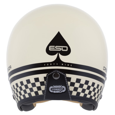 Kask Motocyklowy  Cassida ESO Forty Nine (czarny/kremowy beż)