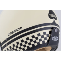 Kask Motocyklowy  Cassida ESO Forty Nine (czarny/kremowy beż)