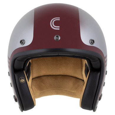 Kask Motocyklowy  Cassida ESO JAWA Panel (czerwony/czarny/srebrny)