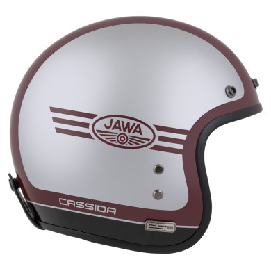 Kask Motocyklowy  Cassida ESO JAWA Panel (czerwony/czarny/srebrny)