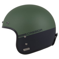 Kask Motocyklowy  Cassida ESO Super Hooligan (zielony/czarny mat)