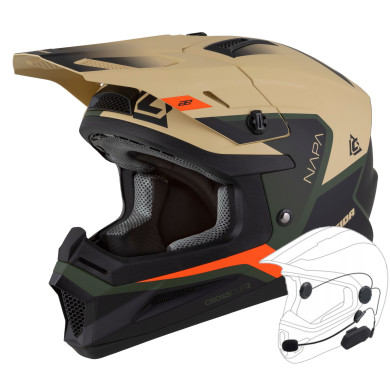 Cassida Cross Cup 2 Napa cross enduro quad helmet with intercom ECE 22.06