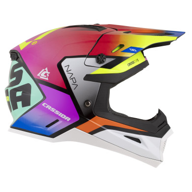 Cassida Cross Cup 2 Napa ECE 22.06 - kask cross enduro pod interkom