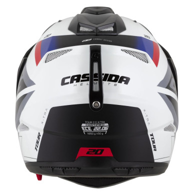 Cassida Tour 2.0 - motocyklová přilba s výměnným vnitřním štítem a homologací ECE 22.06