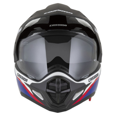 Cassida Tour 2.0 - motocyklová přilba s výměnným vnitřním štítem a homologací ECE 22.06