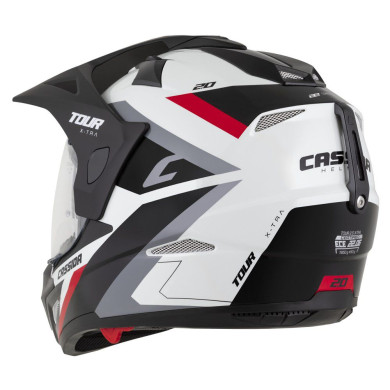 Cassida Tour 2.0 - motocyklová přilba s výměnným vnitřním štítem a homologací ECE 22.06