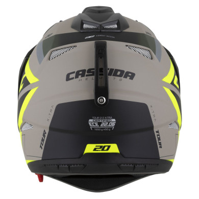 Cassida Tour 2.0 - motocyklová prilba s výklopným štítom a podložkou Pinlock ECE 22.06.
