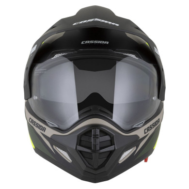 Cassida Tour 2.0 - motocyklová přilba s výměnným vnitřním štítem a homologací ECE 22.06