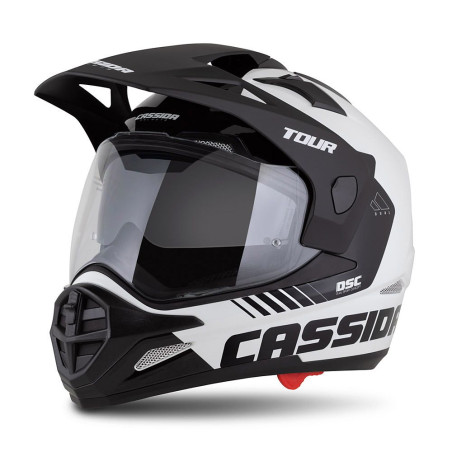 Cassida Tour 2.0 - motocyklová přilba s výměnným vnitřním štítem a homologací ECE 22.06