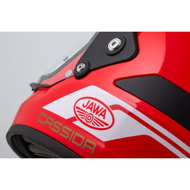 Cassida FormX Jawa RotaX (rot/weiß/gold/schwarzer matter Schirm)