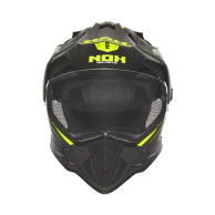 Enduro sisak NOX N312 Vapor fekete sárga - ECE 22.06, szemvédő, napellenző