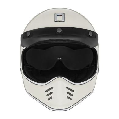 NOX SEVENTY creme - Retro-Helm ECE 22.06 mit Blendschutz