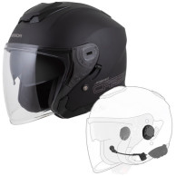 Jet Tech 2.0 offener Helm mit Visier und Antifog | ECE 22.06 | 1450g