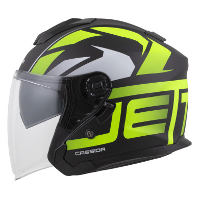 Kask motocyklowy otwarty Cassida Jet Tech 2.0 blenda antifog pod interkom ECE 22.06