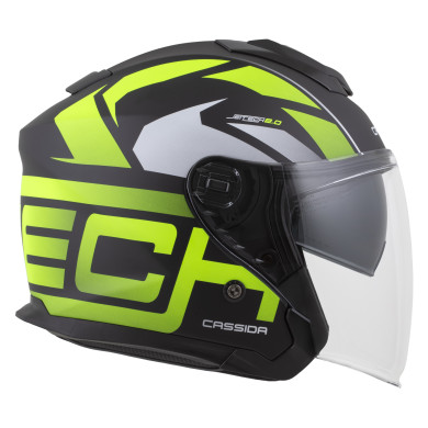 Kask motocyklowy otwarty Cassida Jet Tech 2.0 blenda antifog pod interkom ECE 22.06