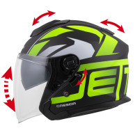 Kopie JET TECH 2.0 SOLID, CASSIDA (BLACK MATT/GRAY)