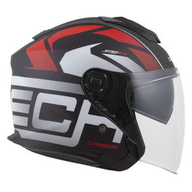 Kask otwarty  Cassida Jet Tech 2.0 z blendą i antifog | ECE 22.06 | 1450g