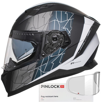 Hupe HIRS ECE 22.06 Integral-Motorradhelm | Blenda, Gegensprechanlage, 1550g