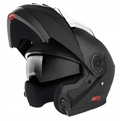 Modular motorcycle helmet HORN 926 ECE 22.06 with sun visor & intercom ready