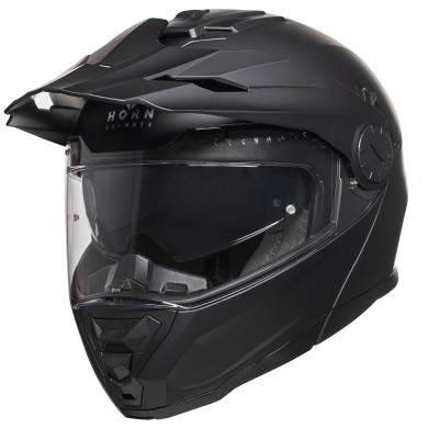 Kask motocyklowy szczękowy Horn Multi-Tour ECE 22.06 z blendą, daszkiem i pod interkom