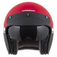 Offener Helm Cassida Oxygen 2.0 Gear ECE 22.06 mit Blendschutz.