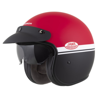 Offener Helm Cassida Oxygen 2.0 Gear ECE 22.06 mit Blendschutz.