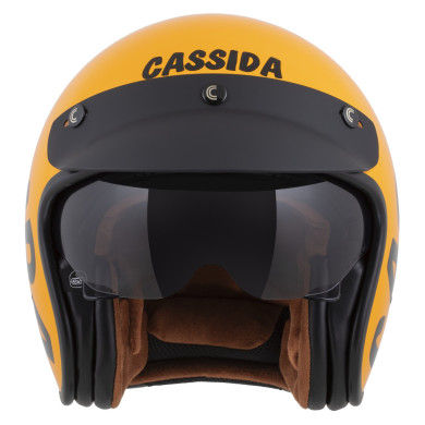 Offener Helm Cassida Oxygen 2.0 Gear ECE 22.06 mit Blendschutzschirm.