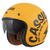 Offener Helm Cassida Oxygen 2.0 Gear ECE 22.06 mit Blendschutzschirm.