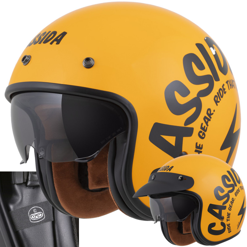 Kask otwarty Cassida Oxygen 2.0 Gear ECE 22.06 blenda DASZEK