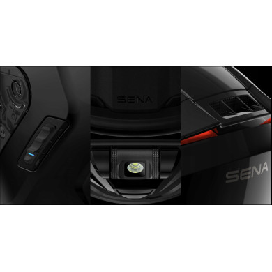 SENA Phantom kask z interkomem Mesh Pinlock 120 czarny mat ECE 22.06